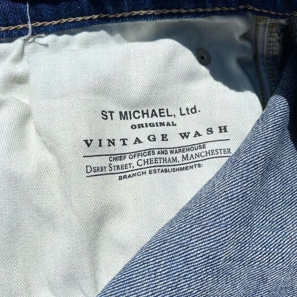 ST Micheal Tapered Vintage Wash Jeans Waist 36 Length 31 Derby Street - Picture 6 of 7